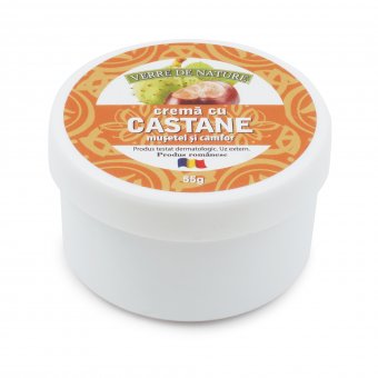 Crema cu castan, musetel si camfor 55 g