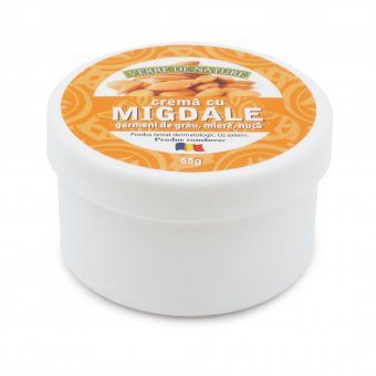 Crema cu migdale, germeni de grau, nuca si miere de albine 55 g
