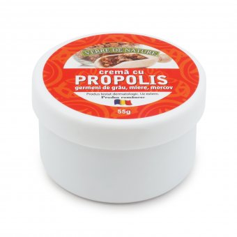 Crema cu propolis, germeni de grau, morcov si miere de albine 55 g