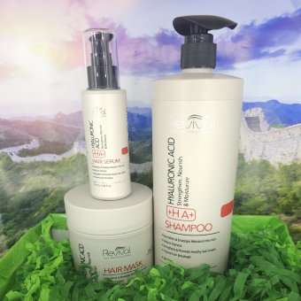 Revival Kit Acid hialuronic - 3 produse (masca, sampon, ser) 500ml&1000ml&100ml