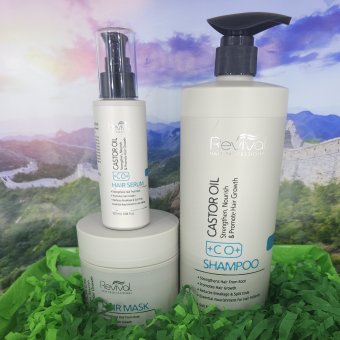 Revival Kit Castor - 3 produse (masca, sampon, ser) 500ml&1000ml&100ml