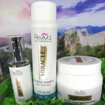 Revival Kit MIRACLE - 3 produse (masca, sampon, ser) 500ml&1000ml&100ml