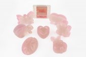 CocoSapun transparent figurine cu argan, migdale dulci si parfum de roze 50 g