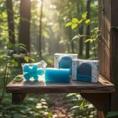 CocoSapun transparent figurine cu argan, musetel si note relaxante 50 g